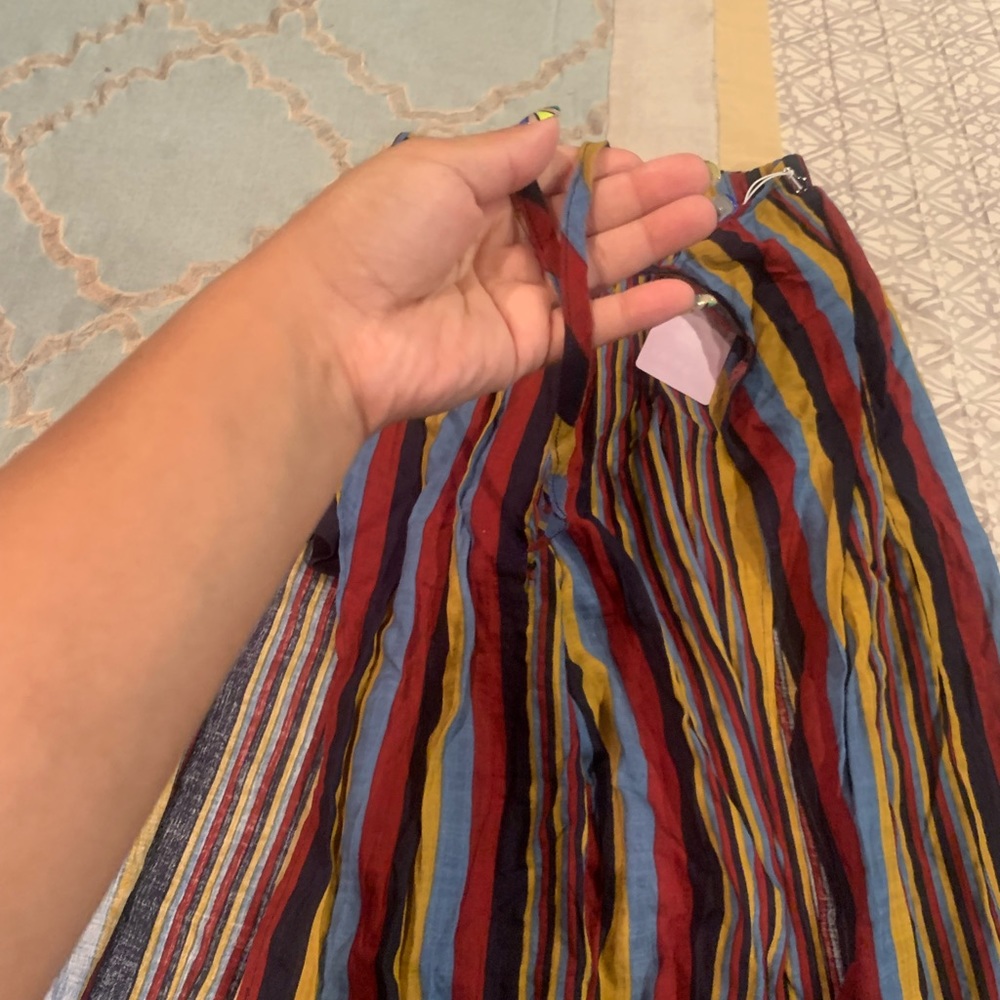 Striped split pants - Picture 7 of 9